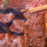 Horumon Yakiniku Shichifuku - 厳選された特選ハラミ肉。柔らかジューシーなハラミ肉は焼肉の王様です