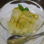 ビストロ バキュース - ２０１２・１０・３０　　　　　柚子のグラニテ