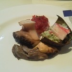 尾乃道 - アワビとカニがメインの前菜