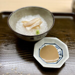 片折 - 新湊青バイ貝と肝醤油