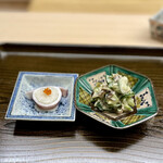 片折 - 烏賊飯と胡瓜胡麻和え