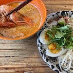 カオマンガイバザール 立川店 - 週替わり　エビスープつけ麺