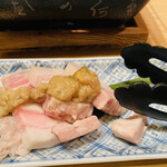 ホテルグランヴィア和歌山　日本料理毬 - 梅豚の石焼き　金山寺味噌風味