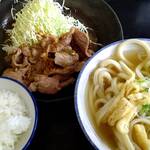 柳原うどん - 小ごはんにするとうどん大（普通サイズ）で650円だからね