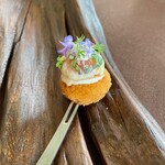 ダ　センプレ - (プティフール)無花果…食べるのを躊躇する美しさ。最後までしっかりと堪能させて頂きました。