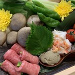 Nihon Ryourihijiri - 「季節の天ぷら食材」仕入れや季節により天ぷらの内容は変わります。