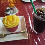 パリー洋菓子 - 料理写真:モンブラン+アイスコーヒーのセット！