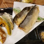 柳家 - 鮎と夏野菜の天ぷら