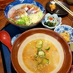 Marusa Suisan - トキアジ冷や汁ぶっかけ丼