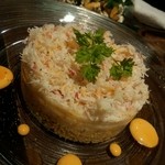 俺のフレンチ EBISU - ズワイガニとホタテ貝のタルタル　￥714