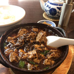 古月 - 麻辣豆腐とご飯