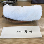 Tonkatsu Nozaki - 布のおしぼり　※タオル並みに、幅広タイプ