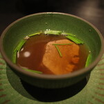 西麻布 焼肉 X - 但馬牛の牛タンスープ