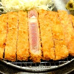 Gyuukatsu Kyouto Katsugyuu - リブロースカツ♪  肉の甘味、旨味、柔らかさ、どれも抜群でした♪