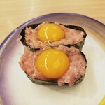 すし江戸 - うずら鉄火