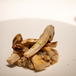 レストラン オオツ - 2021.9 信州産松茸を松茸のピュレで繋いだアロスメロッソ