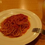 Gasuto - トマトソーススパゲティとドリンクバー