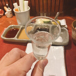 串かつ あーぼん - 食前酒（酢橘のリキュール）