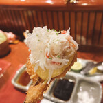 串かつ あーぼん - 里芋のカニのせ