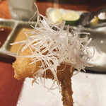 串かつ あーぼん - 伝助アナゴの白髪ねぎのせ