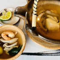 一舞庵 - 松茸入り海鮮土瓶蒸し