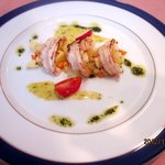 ベルクール - 赤エビのあぶりと角切り野菜のマリネ！(2012,11/11)