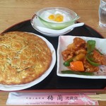 梅蘭 - 　焼きそばランチセット１３００円