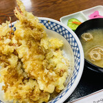 食事処 白帆 - 『しまえび天丼』
                                税込1,350円