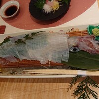 対馬のどぐろとイカ活き造り 博多 魚蔵 都ホテル店 - 