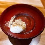 炭火割烹 白坂 - ⚫水餅 きなこ   福岡のマスカルポーネ