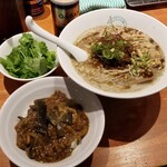 麺屋 六感堂 - 大人の担々麺ブラックPARTⅡ＋麻婆茄子丼