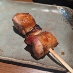 横濱里葉亭 - 熊野地鶏のネギマ