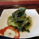 そば処 藤村 - わさび菜、、これ美味しい！
