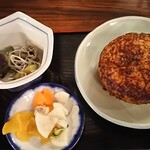 はやとみ  - Ａ 焼きおにぎりセット３４０円 うどんやおそば 注文の方へのサービスセット 着盆＼(^o^)／