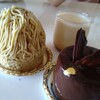 Les Ailes Blanches - モンブランとプリンとチョコのケーキ