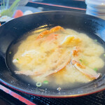 旬割烹寿司おおくぼ - カニ汁