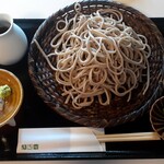 蕎麦切り　きち弥 - 十割蕎麦 大盛 天付(1375円也) 大盛だが量は少なめ‥