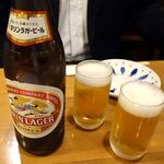 さえんば吾平 - 「瓶ビール」（中瓶540円）