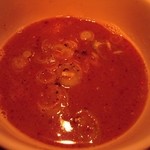 JAH - 2012/11/10の『Jahのつけめん　中　味玉追加』スープのアップ