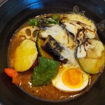 カリー工房 - たっぷりなすとチーズのスープカレー2