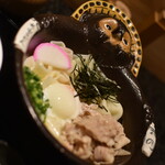 五代目 花山うどん - 鬼御膳（１，３９０円）の『鬼釜』２０２１年９月