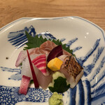 炭火割烹 蔓ききょう - お刺身盛り合わせ