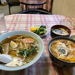 上州軒 - 料理写真:ラーメンとカツ丼