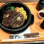 いきなりステーキ - ワイルドコンボ   1,265円+アイスコーヒー　165円