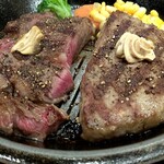 いきなりステーキ - ステーキ150g＆ハンバーグ150gです