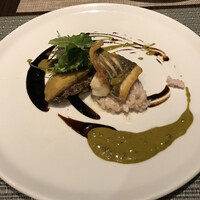 キャトルラパン - スズキのソテーと鮑の低音調理 キャトルラパン - スズキのソテーと鮑の低音調理