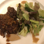 銀座アスター - 角切り牛肉ステーキの黒酢とオニオンのスープ