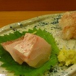 鮨 志の助 - のどぐろ＆ガスエビのお造り