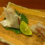 鮨 志の助 - 赤イカの生げそ＆しめ鯖