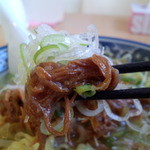 らぁ麺屋まるみ - チキンらぁ麺　塩の鶏のしぐれ煮